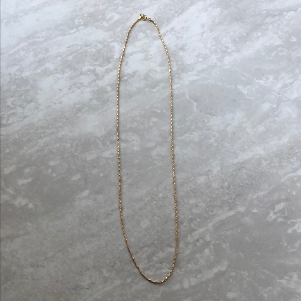 Genuine 14 KT gold Italy necklace chain 24 inch